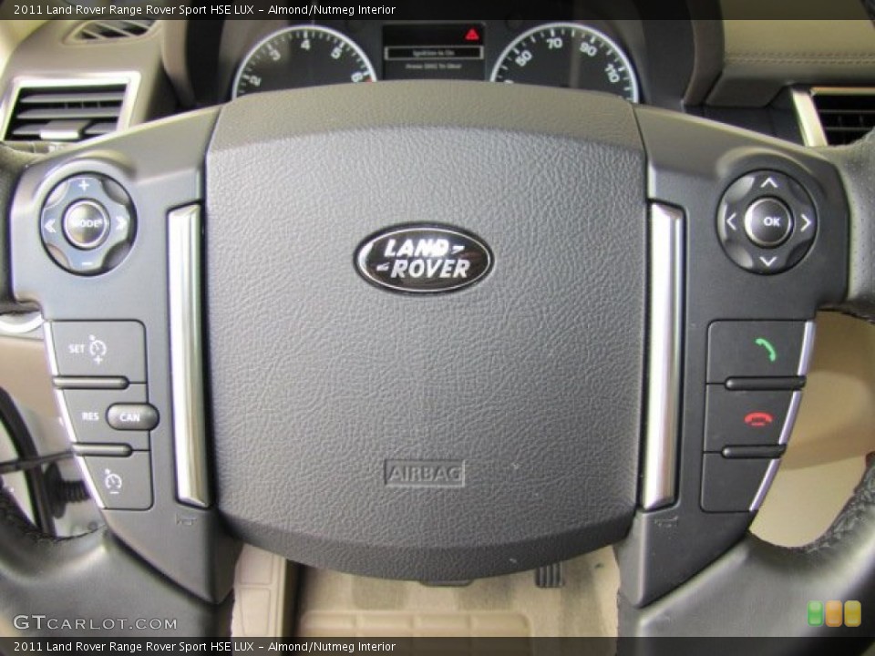 Almond/Nutmeg Interior Controls for the 2011 Land Rover Range Rover Sport HSE LUX #70538077