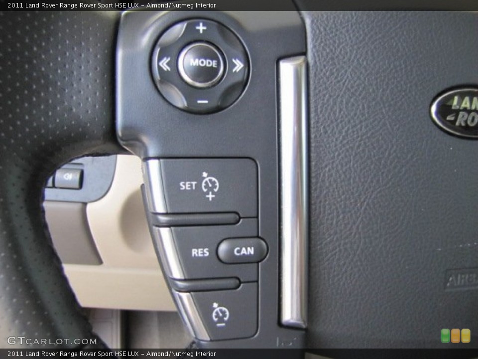 Almond/Nutmeg Interior Controls for the 2011 Land Rover Range Rover Sport HSE LUX #70538080