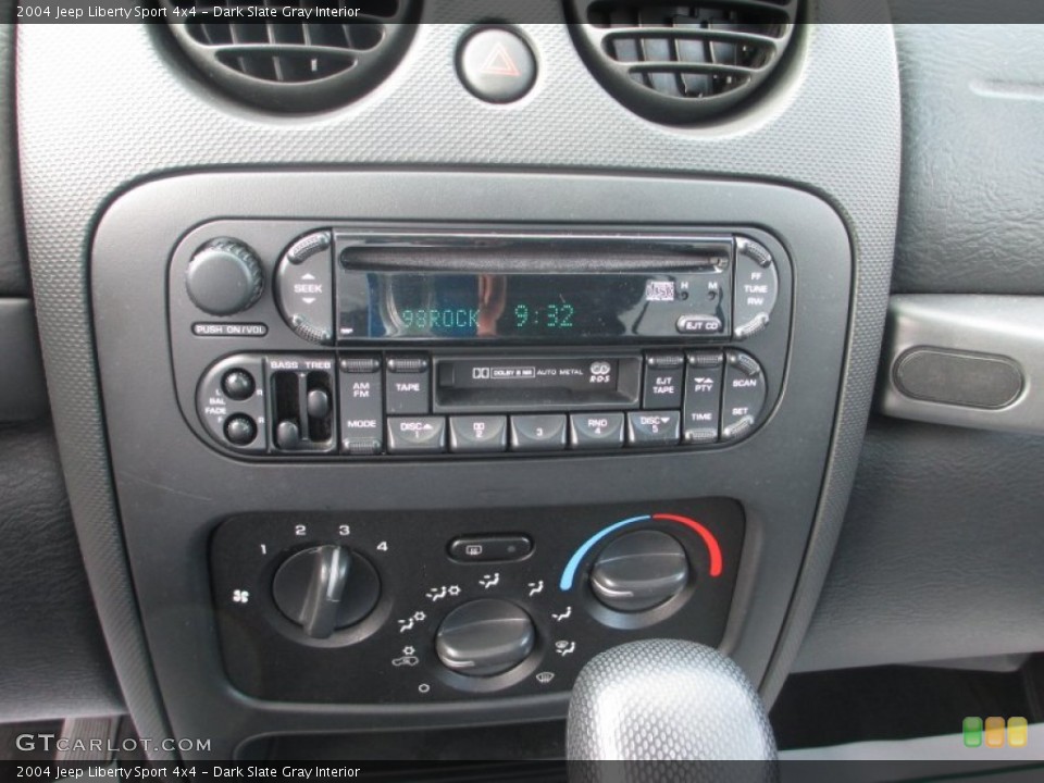 Dark Slate Gray Interior Audio System for the 2004 Jeep Liberty Sport 4x4 #70542805