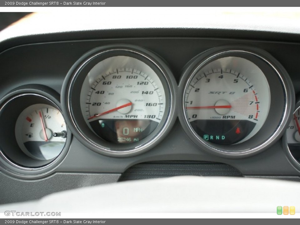 Dark Slate Gray Interior Gauges for the 2009 Dodge Challenger SRT8 #70543363