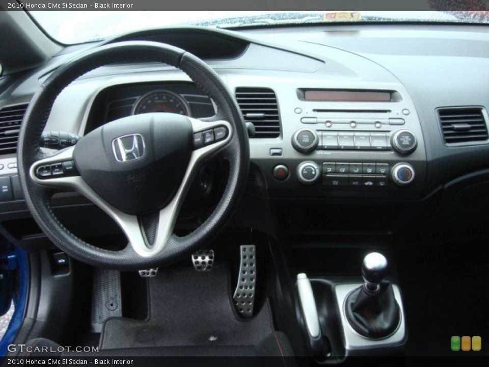 Black Interior Dashboard for the 2010 Honda Civic Si Sedan #70544392