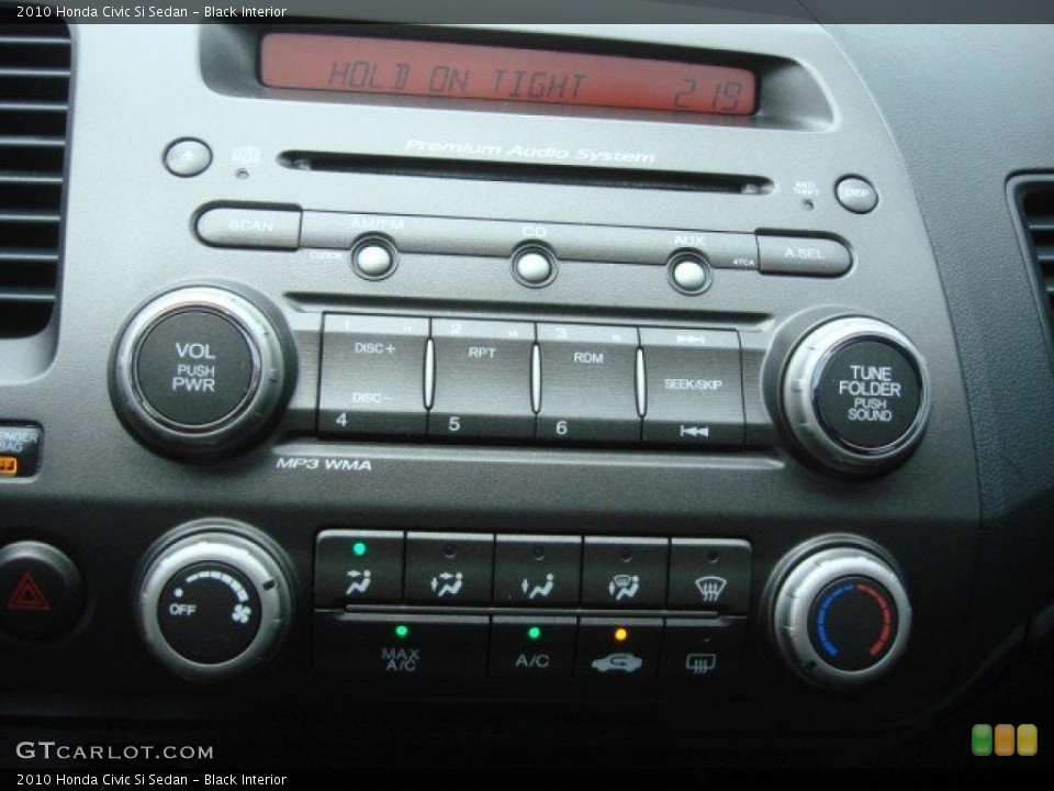 Black Interior Audio System for the 2010 Honda Civic Si Sedan #70544431