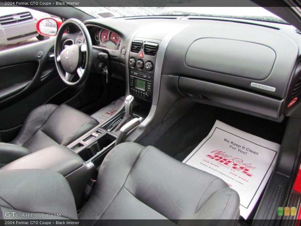 Black Interior Photo for the 2004 Pontiac GTO Coupe #70547230
