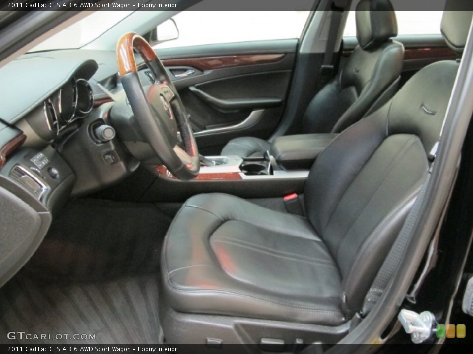 Ebony Interior Photo for the 2011 Cadillac CTS 4 3.6 AWD Sport Wagon #70551265