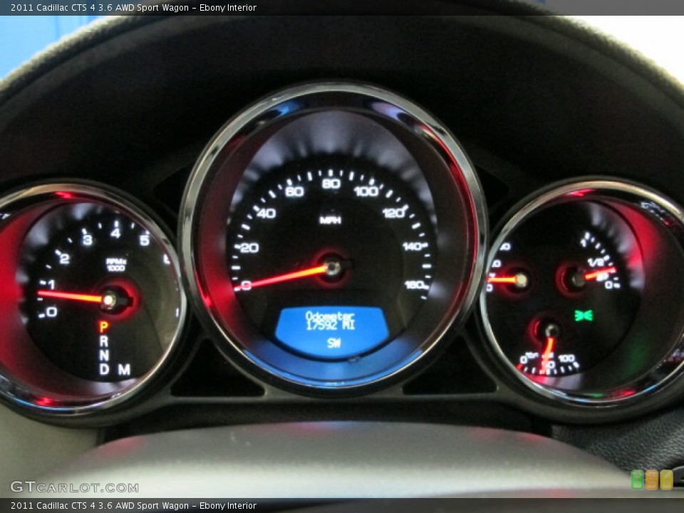 Ebony Interior Gauges for the 2011 Cadillac CTS 4 3.6 AWD Sport Wagon #70551373