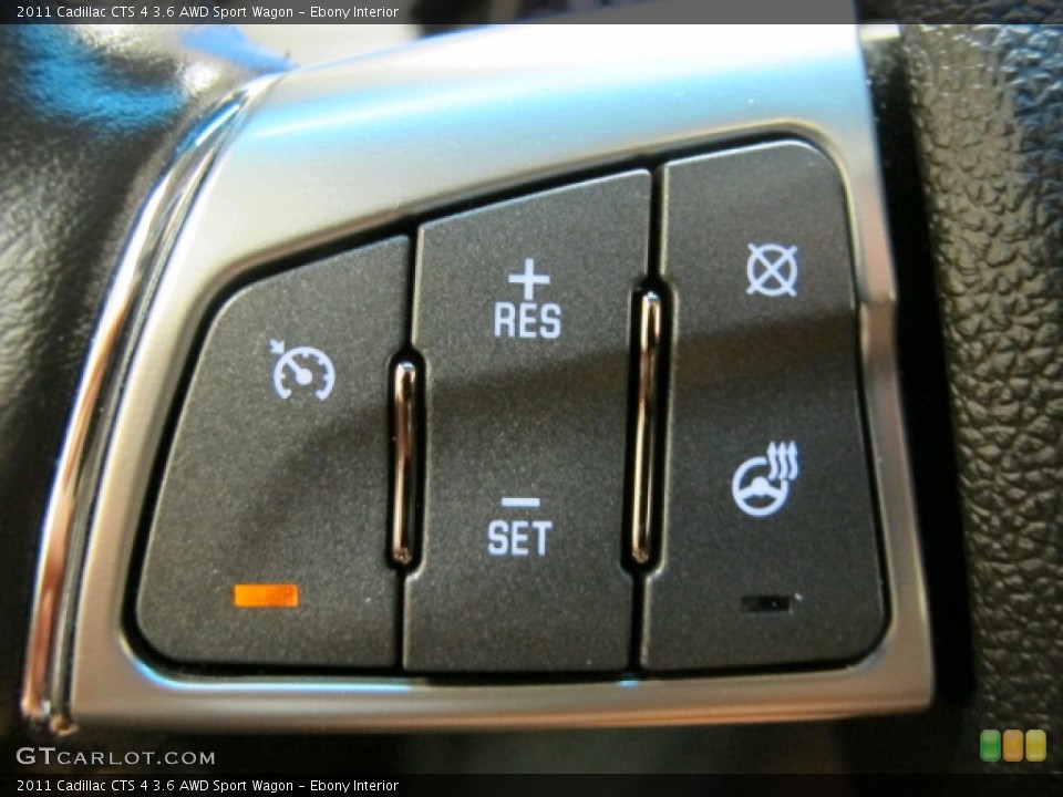 Ebony Interior Controls for the 2011 Cadillac CTS 4 3.6 AWD Sport Wagon #70551472