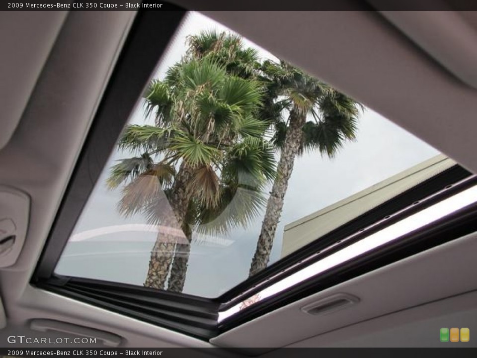Black Interior Sunroof for the 2009 Mercedes-Benz CLK 350 Coupe #70554490