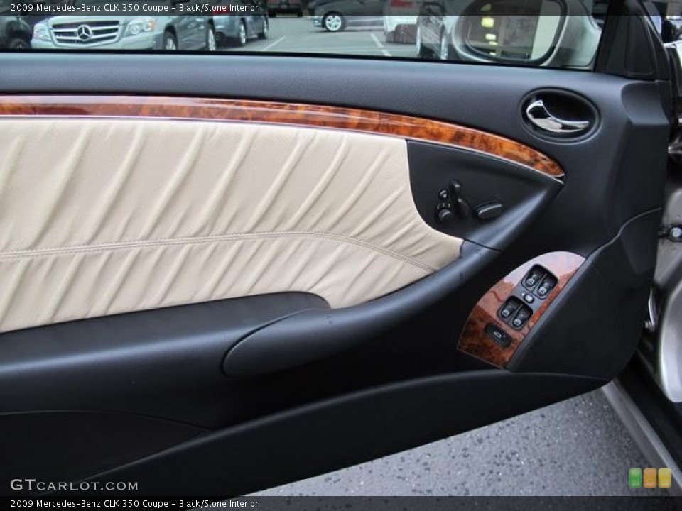 Black/Stone Interior Door Panel for the 2009 Mercedes-Benz CLK 350 Coupe #70554772