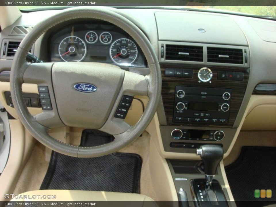 Medium Light Stone Interior Dashboard for the 2008 Ford Fusion SEL V6 #70555900