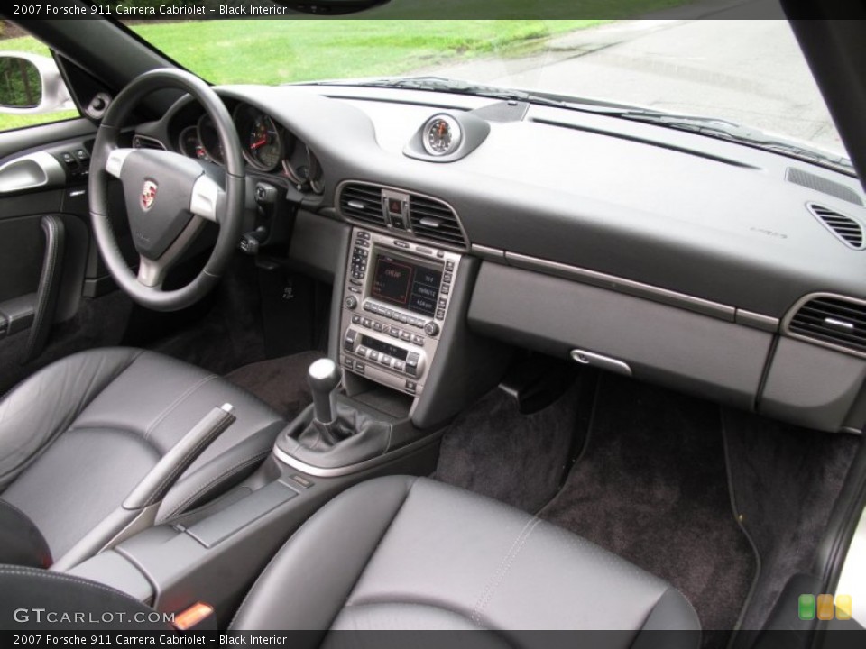 Black Interior Dashboard for the 2007 Porsche 911 Carrera Cabriolet #70556185