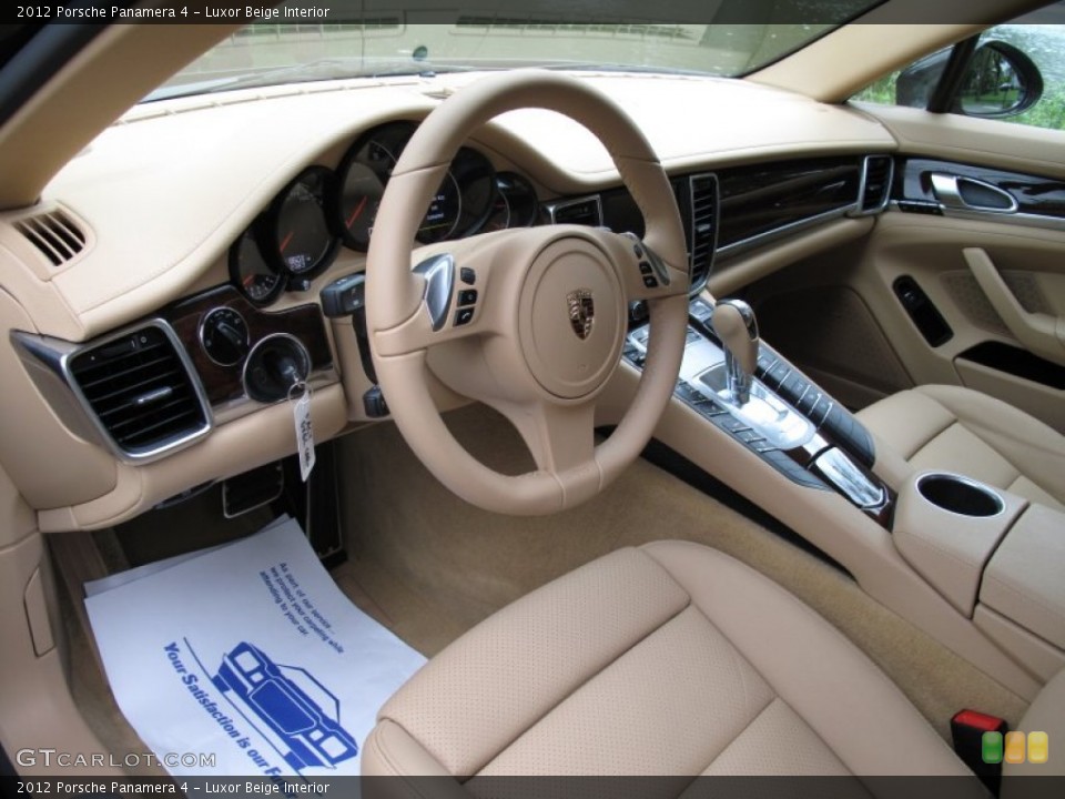 Luxor Beige Interior Prime Interior for the 2012 Porsche Panamera 4 #70556374