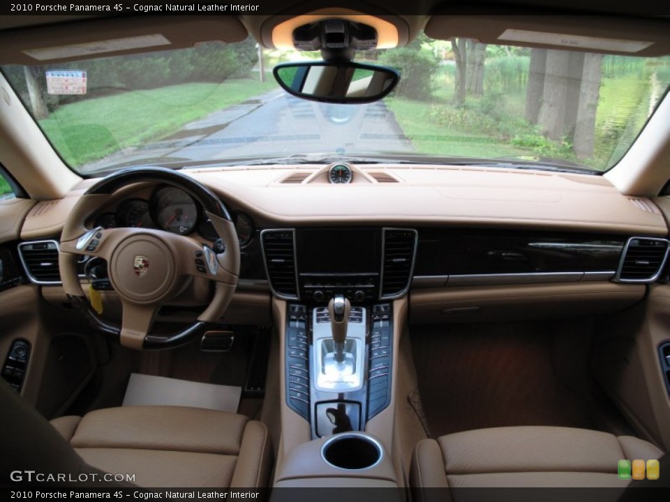 Cognac Natural Leather Interior Dashboard for the 2010 Porsche Panamera 4S #70556506