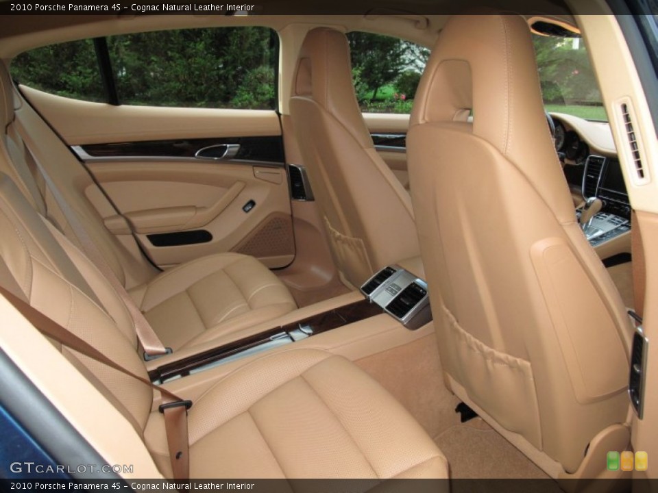 Cognac Natural Leather Interior Rear Seat for the 2010 Porsche Panamera 4S #70556524