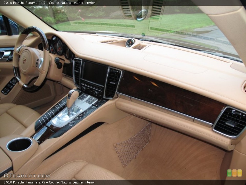 Cognac Natural Leather Interior Dashboard for the 2010 Porsche Panamera 4S #70556560