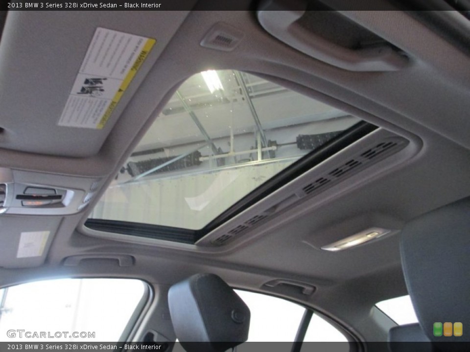 Black Interior Sunroof for the 2013 BMW 3 Series 328i xDrive Sedan #70557082