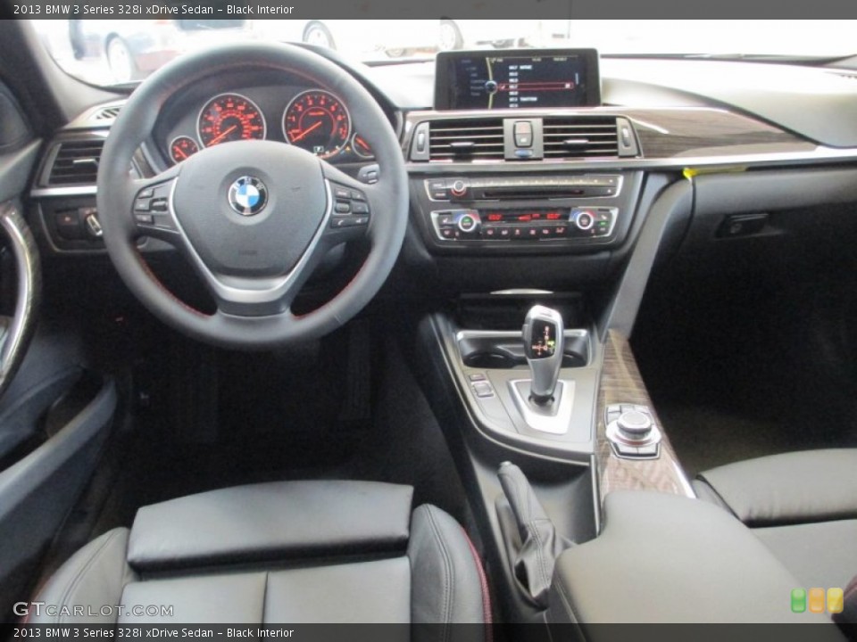 Black Interior Dashboard for the 2013 BMW 3 Series 328i xDrive Sedan #70557187