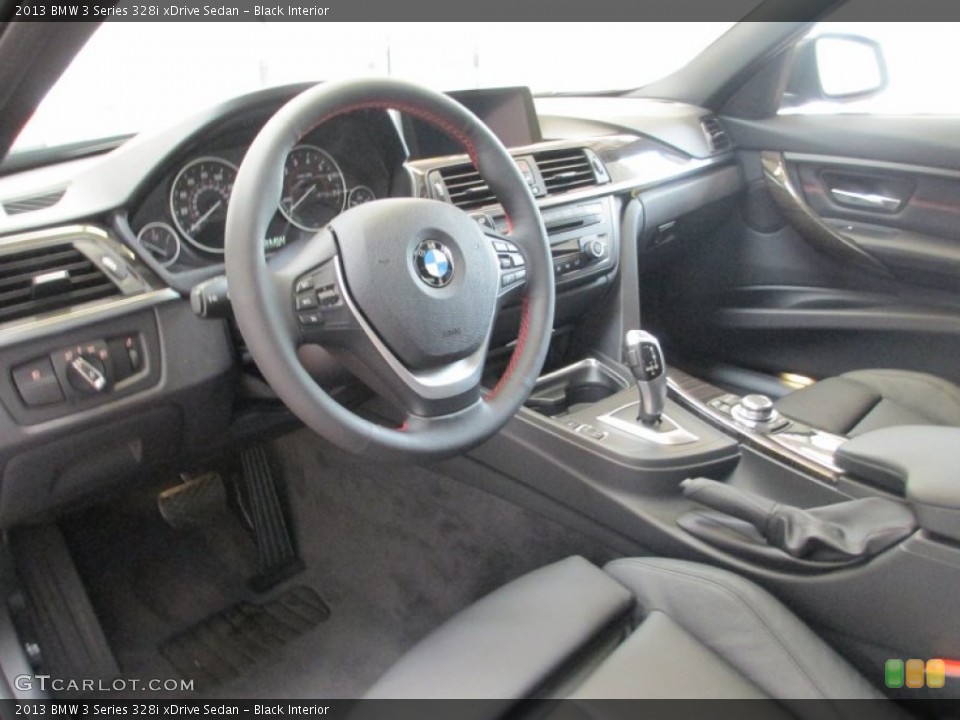Black Interior Prime Interior for the 2013 BMW 3 Series 328i xDrive Sedan #70557196