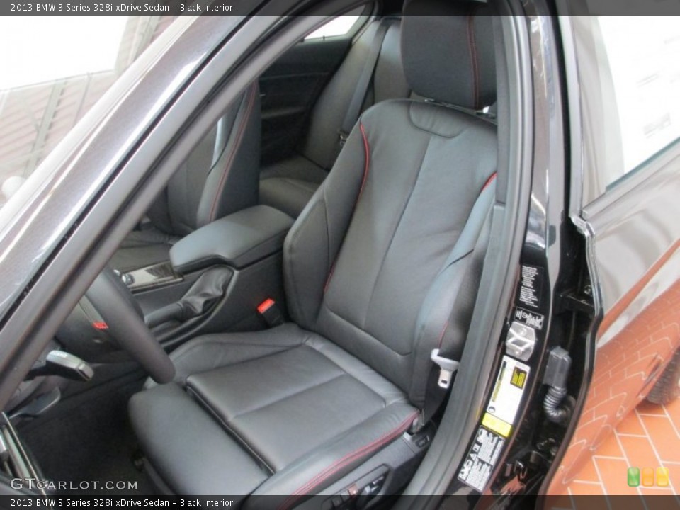 Black Interior Front Seat for the 2013 BMW 3 Series 328i xDrive Sedan #70557205
