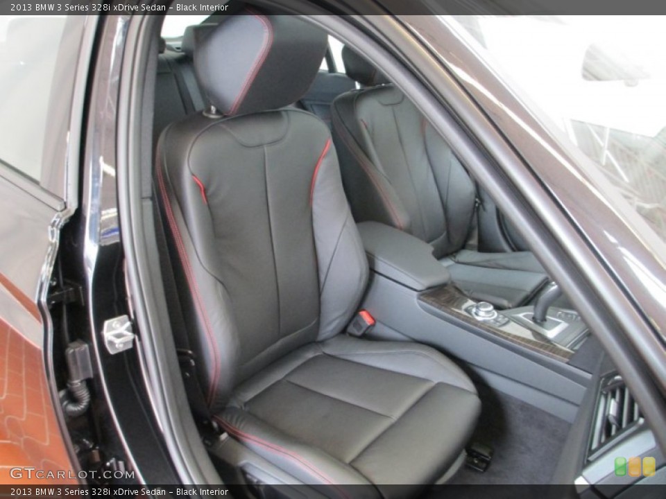 Black Interior Front Seat for the 2013 BMW 3 Series 328i xDrive Sedan #70557214