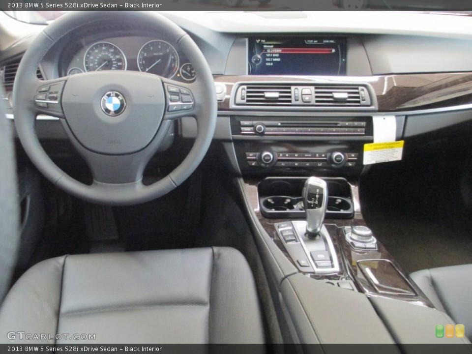 Black Interior Dashboard for the 2013 BMW 5 Series 528i xDrive Sedan #70557781
