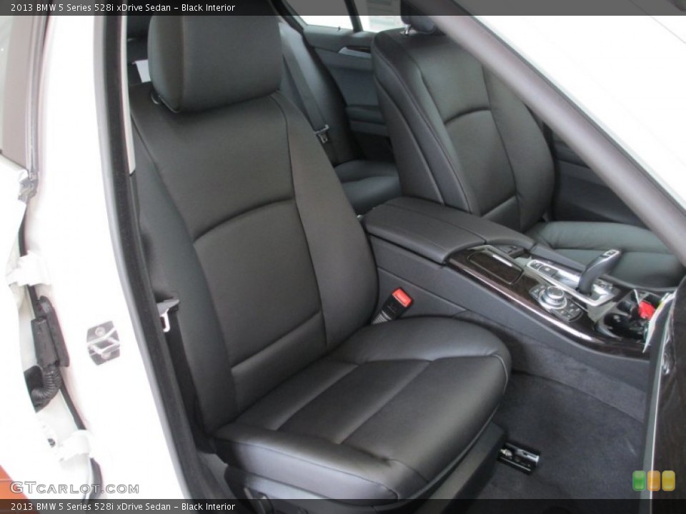 Black Interior Front Seat for the 2013 BMW 5 Series 528i xDrive Sedan #70557796