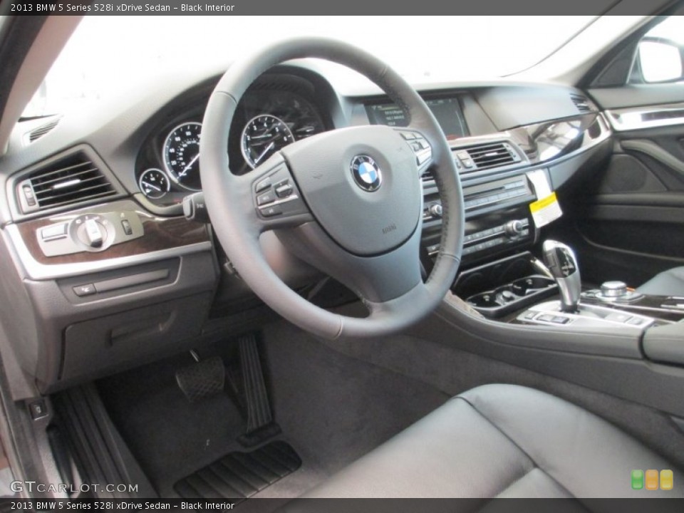 Black Interior Photo for the 2013 BMW 5 Series 528i xDrive Sedan #70557925
