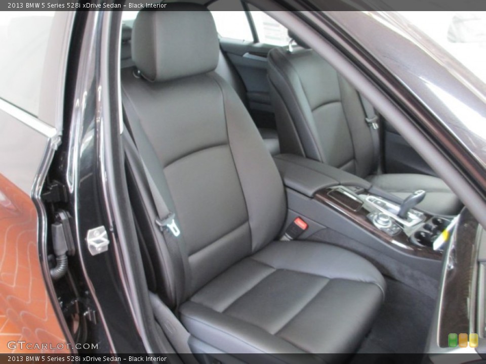 Black Interior Front Seat for the 2013 BMW 5 Series 528i xDrive Sedan #70557943