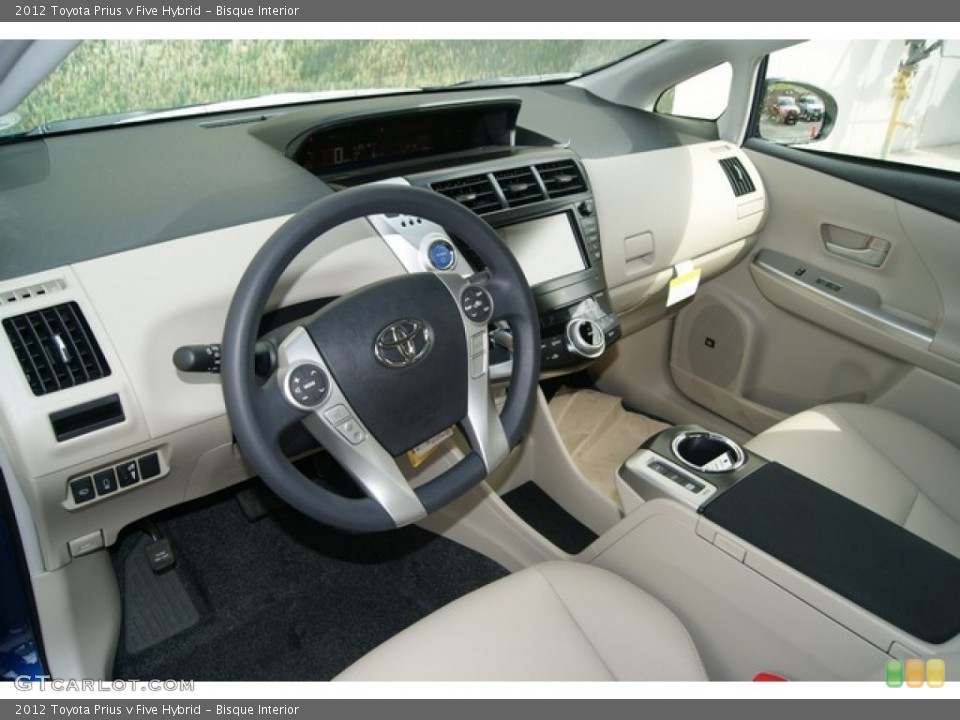 Bisque 2012 Toyota Prius v Interiors