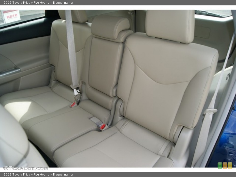 Bisque Interior Rear Seat for the 2012 Toyota Prius v Five Hybrid #70558225