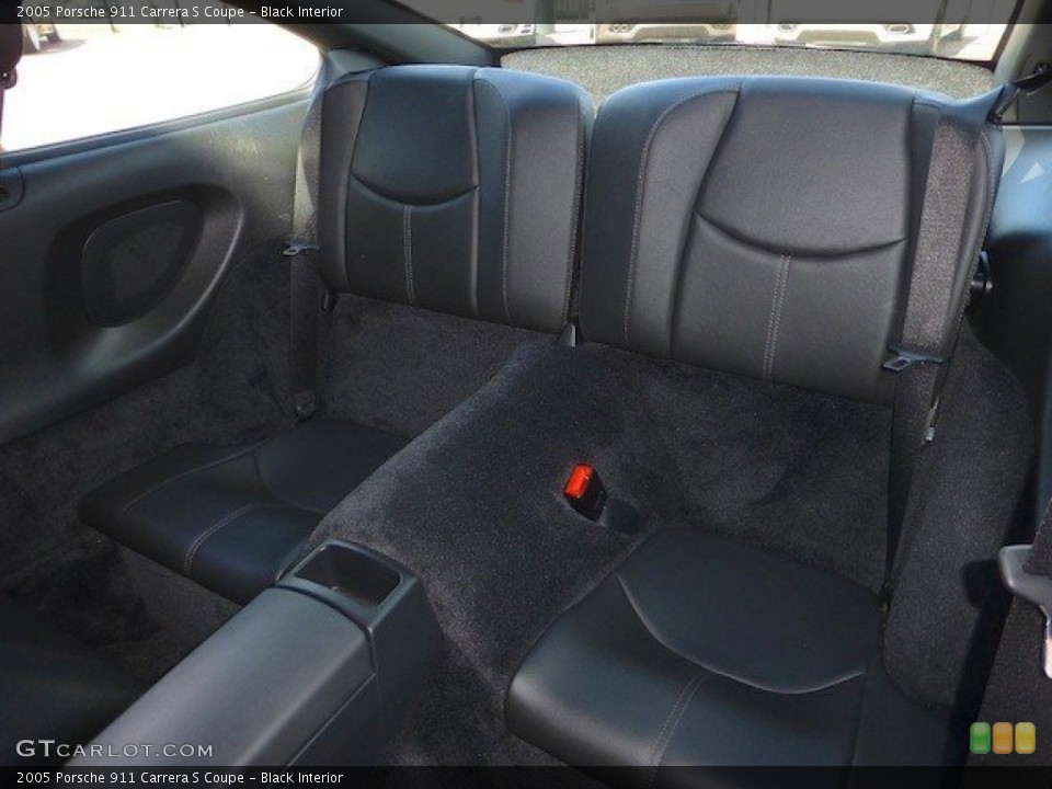 Black Interior Rear Seat for the 2005 Porsche 911 Carrera S Coupe #70559434