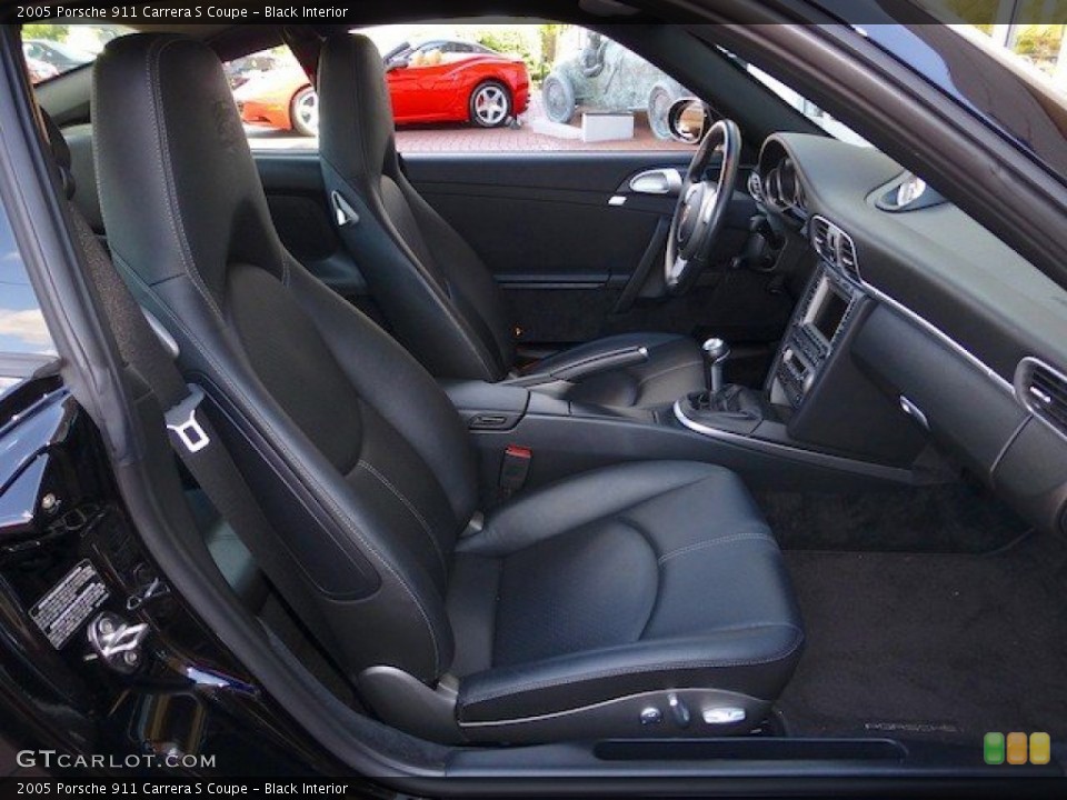 Black Interior Front Seat for the 2005 Porsche 911 Carrera S Coupe #70559446
