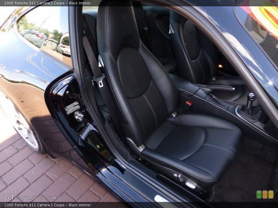 Black Interior Front Seat for the 2005 Porsche 911 Carrera S Coupe #70559449