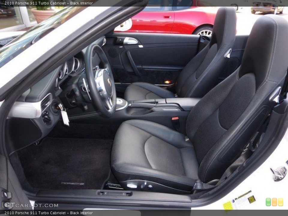 Black Interior Photo for the 2010 Porsche 911 Turbo Cabriolet #70559560