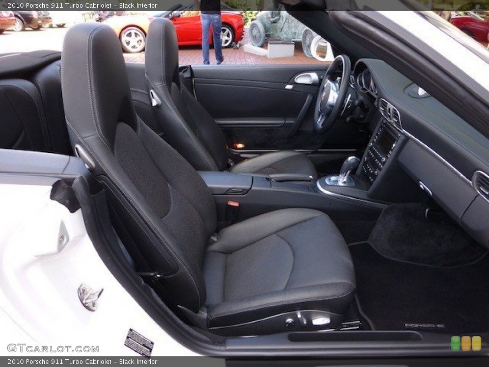 Black Interior Front Seat for the 2010 Porsche 911 Turbo Cabriolet #70559617