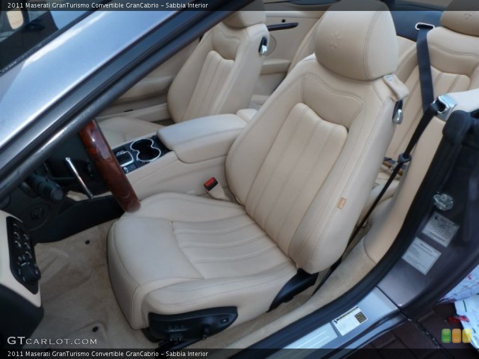 Sabbia Interior Front Seat for the 2011 Maserati GranTurismo Convertible GranCabrio #70559707