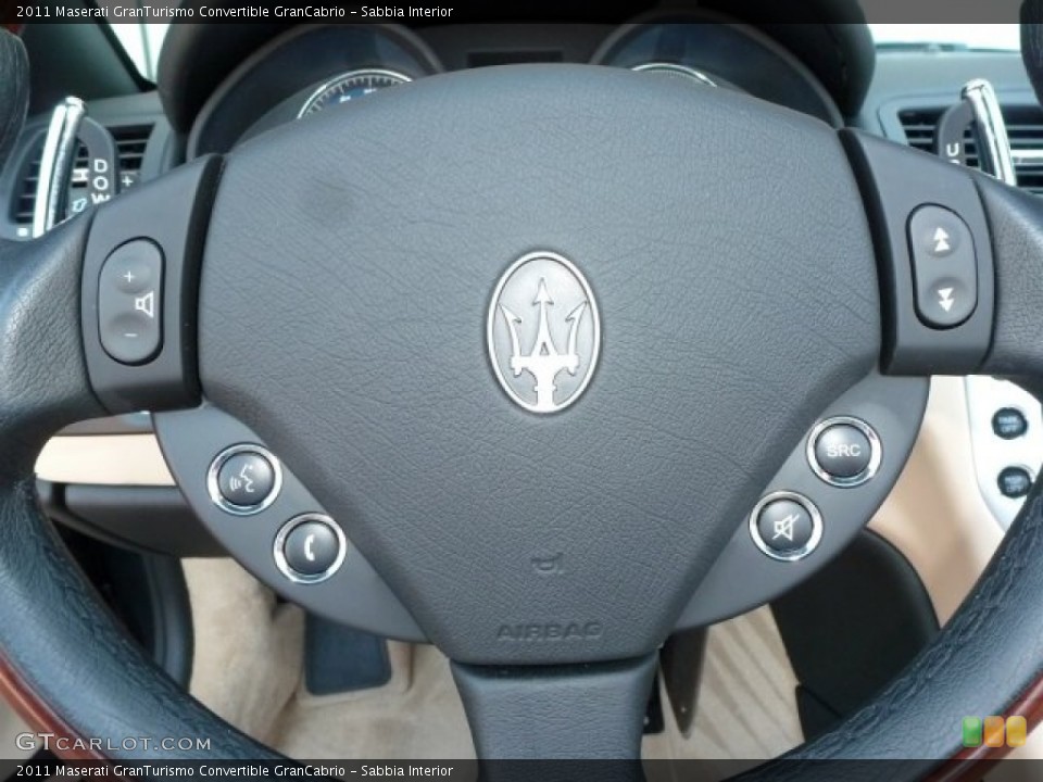 Sabbia Interior Steering Wheel for the 2011 Maserati GranTurismo Convertible GranCabrio #70559725