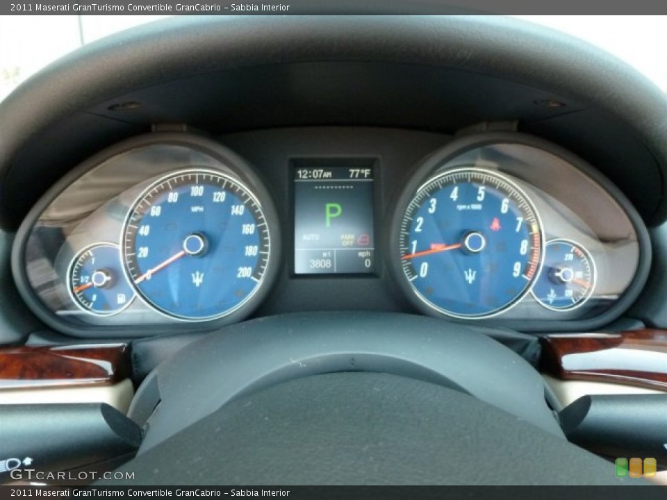 Sabbia Interior Gauges for the 2011 Maserati GranTurismo Convertible GranCabrio #70559731