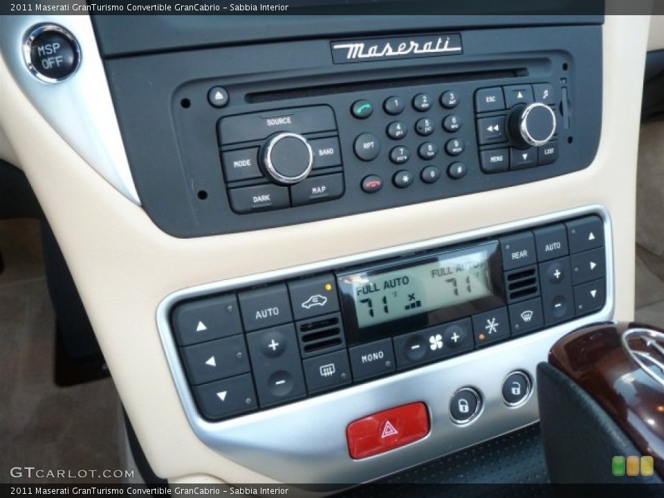 Sabbia Interior Audio System for the 2011 Maserati GranTurismo Convertible GranCabrio #70559752