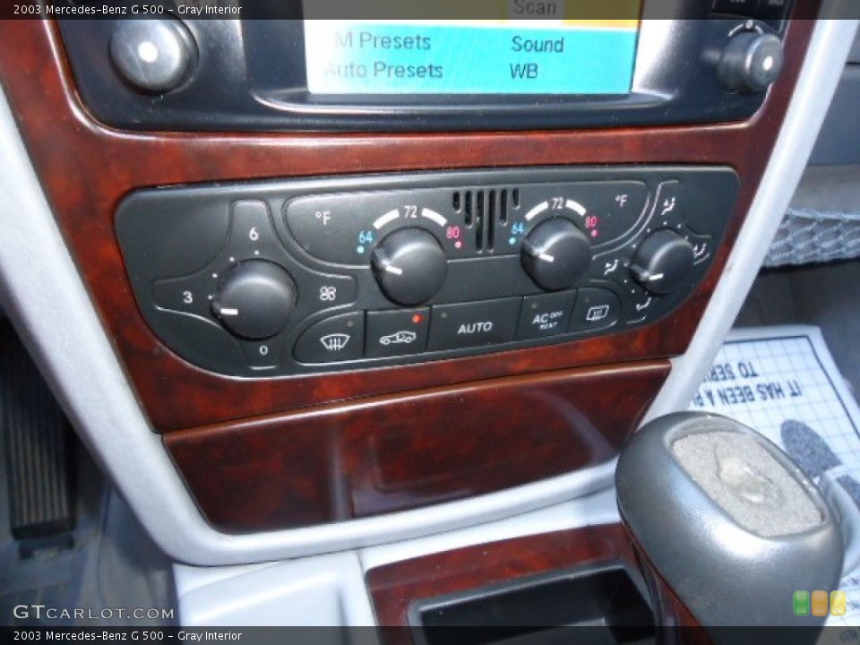 Gray Interior Controls for the 2003 Mercedes-Benz G 500 #70560334