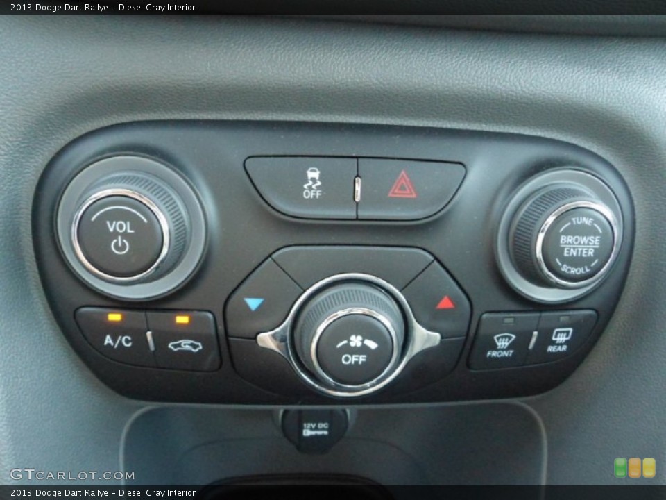 Diesel Gray Interior Controls for the 2013 Dodge Dart Rallye #70560952