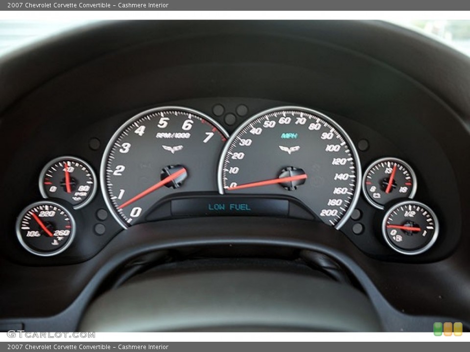Cashmere Interior Gauges for the 2007 Chevrolet Corvette Convertible #70562400