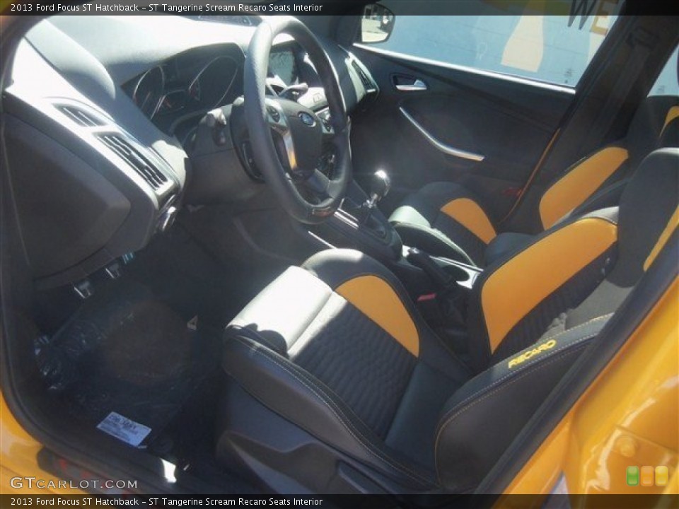 ST Tangerine Scream Recaro Seats Interior Photo for the 2013 Ford Focus ST Hatchback #70566870