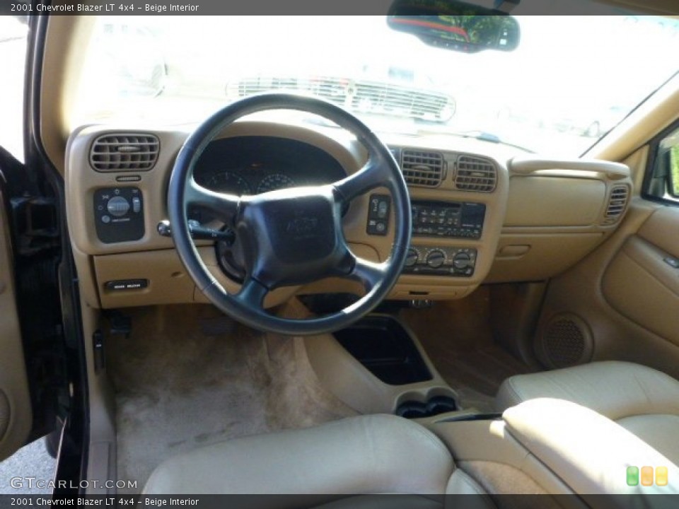 Beige Interior Dashboard for the 2001 Chevrolet Blazer LT 4x4 #70568799