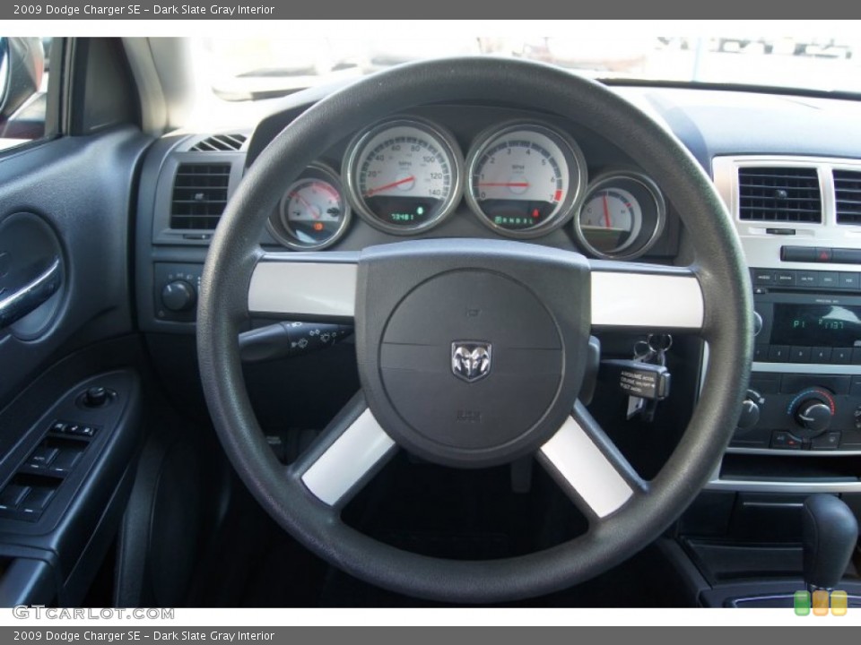Dark Slate Gray Interior Steering Wheel for the 2009 Dodge Charger SE #70571910