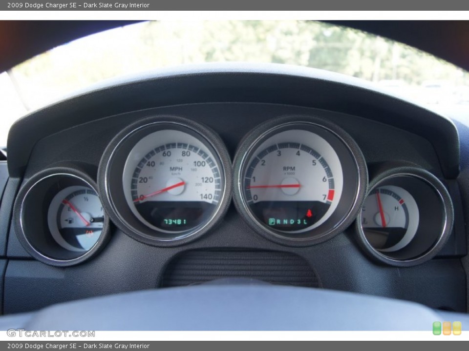Dark Slate Gray Interior Gauges for the 2009 Dodge Charger SE #70571946
