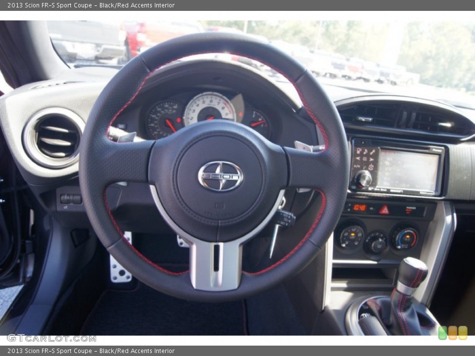 Black/Red Accents Interior Steering Wheel for the 2013 Scion FR-S Sport Coupe #70572501