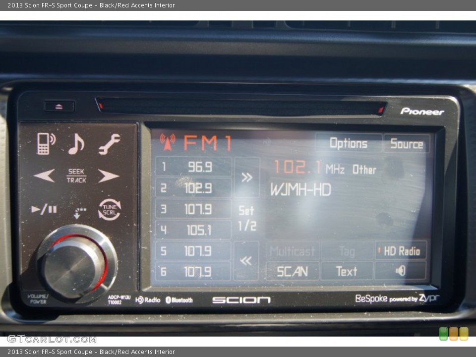Black/Red Accents Interior Audio System for the 2013 Scion FR-S Sport Coupe #70572540