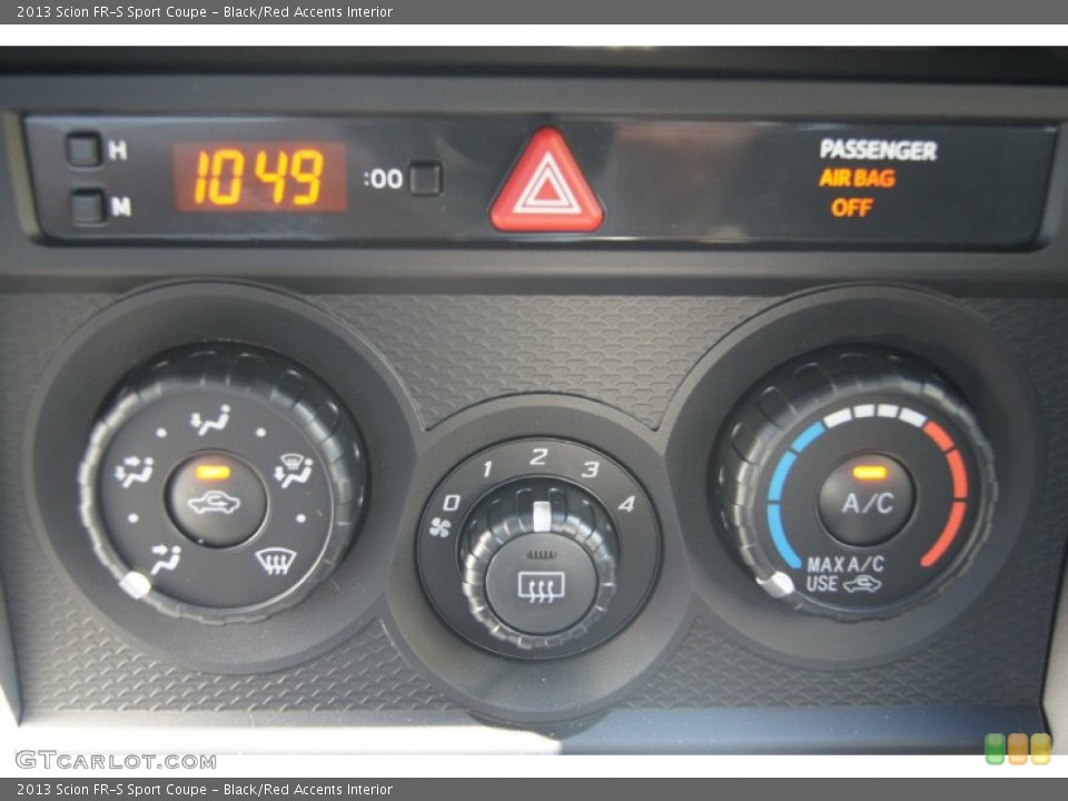 Black/Red Accents Interior Controls for the 2013 Scion FR-S Sport Coupe #70572549