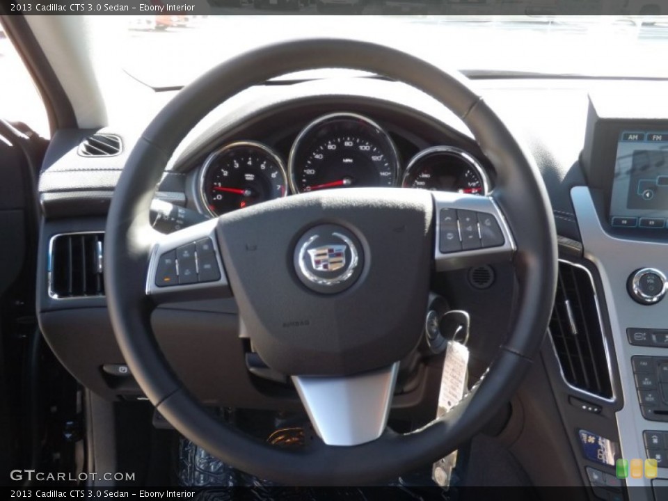 Ebony Interior Steering Wheel for the 2013 Cadillac CTS 3.0 Sedan #70575450