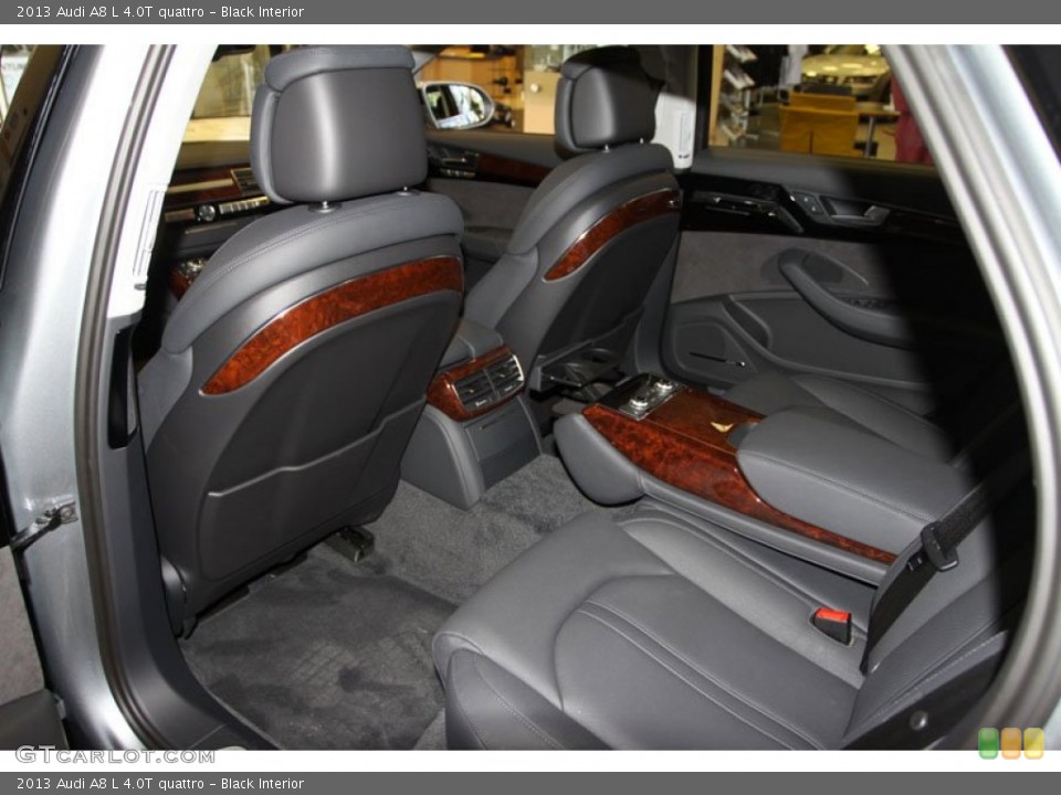 Black Interior Rear Seat for the 2013 Audi A8 L 4.0T quattro #70577934